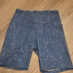 Nanette Lepore Blue Patterned Bike Shorts